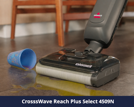 שואב ושוטף רצפות אלחוטי  Bissell CrosssWave Reach Plus Select 4509N